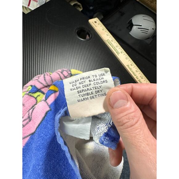 Vintage Disney Beauty and The Beast Towel Franco Tag 56x30 - Picture 6 of 8